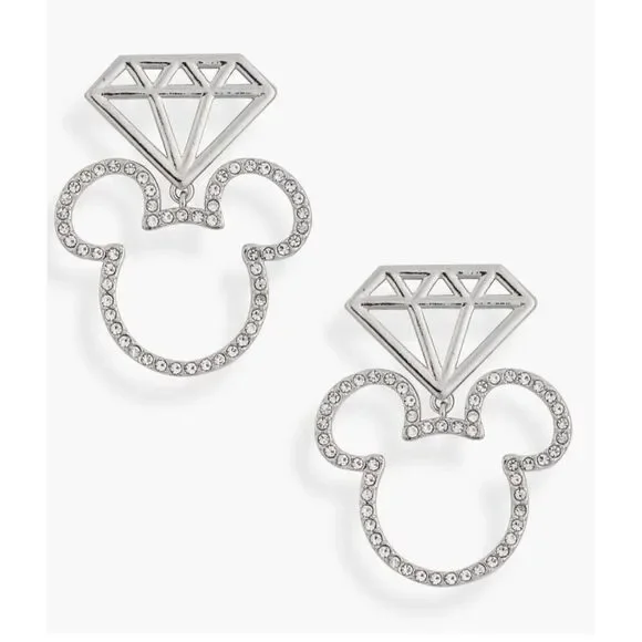 Bauble Bar Disney Mickey head engagement earrings - Picture 5 of 5